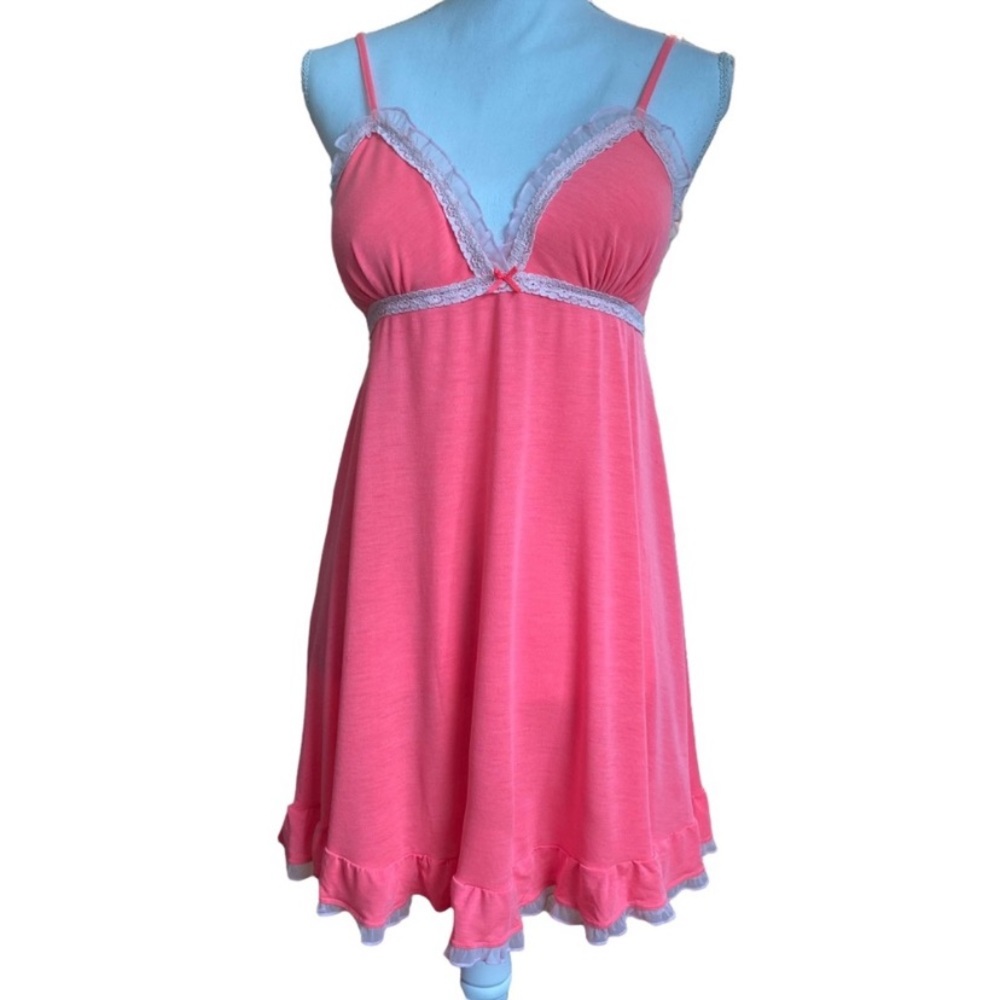 Victoria's Secret Pink Chemise with Lace Trim